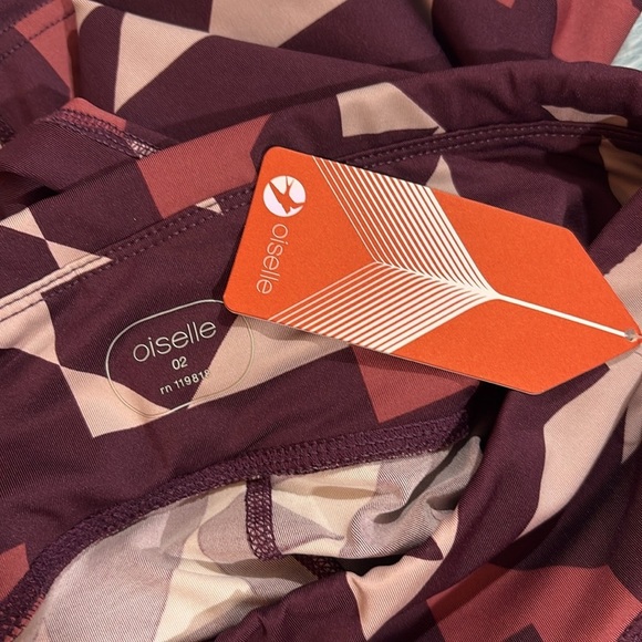 NWT Oiselle Tribeca Print KC Knickers Crop Leggings - Picture 3 of 9